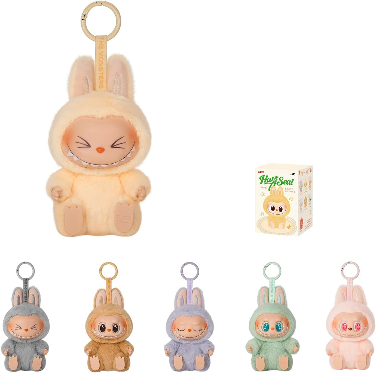 POP MART The Monsters - Have a Seat Vinyl Plush Blind Box, Random Design Action Figures , Single Box