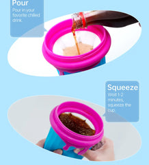 500ml Slushy Ice Maker Cup Silicone Squeeze ice Cup To Make Slushy Smoothies - Elvallo