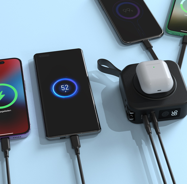 5 in 1 power bank magnetic wireless 22.5W portable power bank 10000mAh travel charger