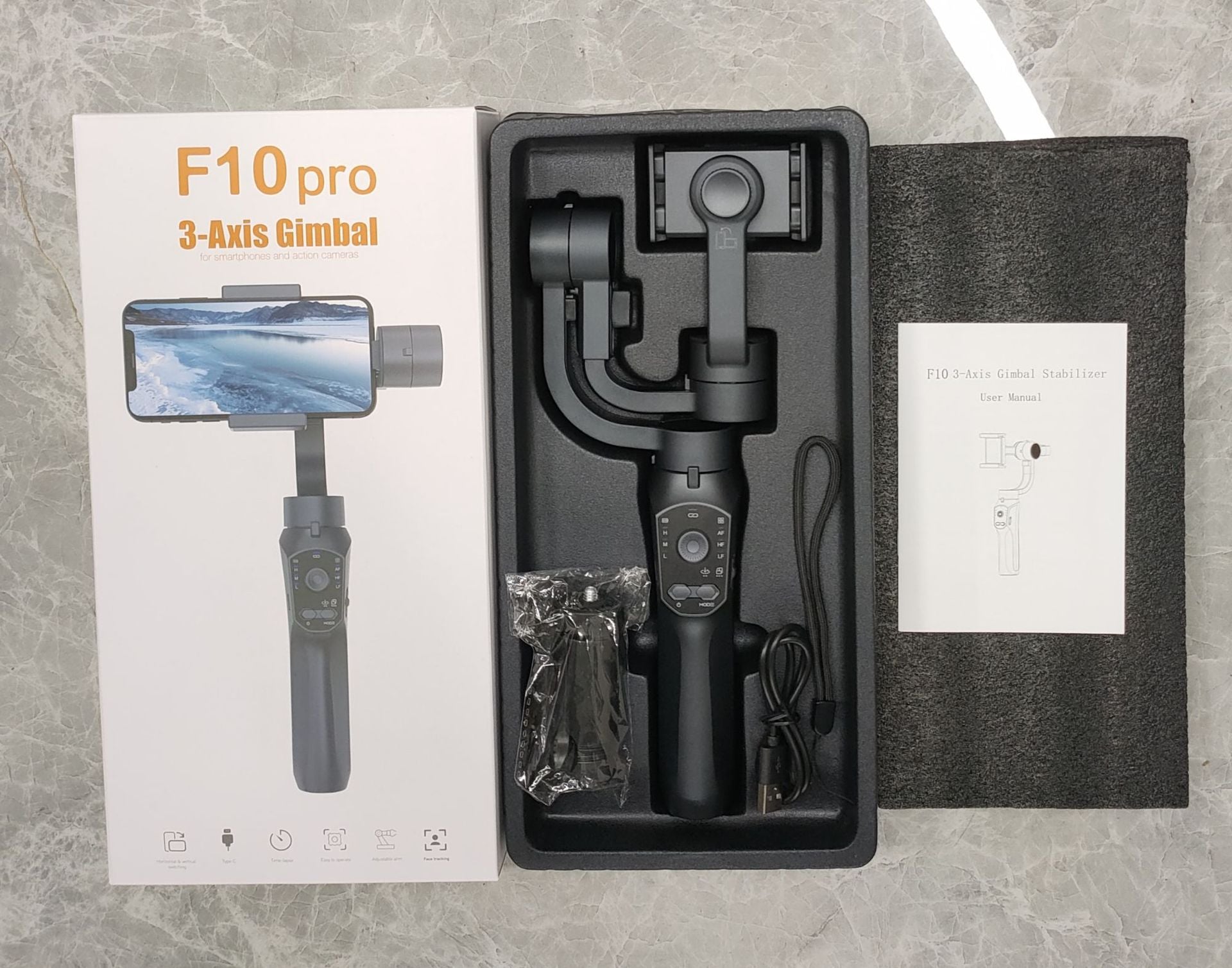 H4/F6/F8/F10 three-axis handheld mobile phone