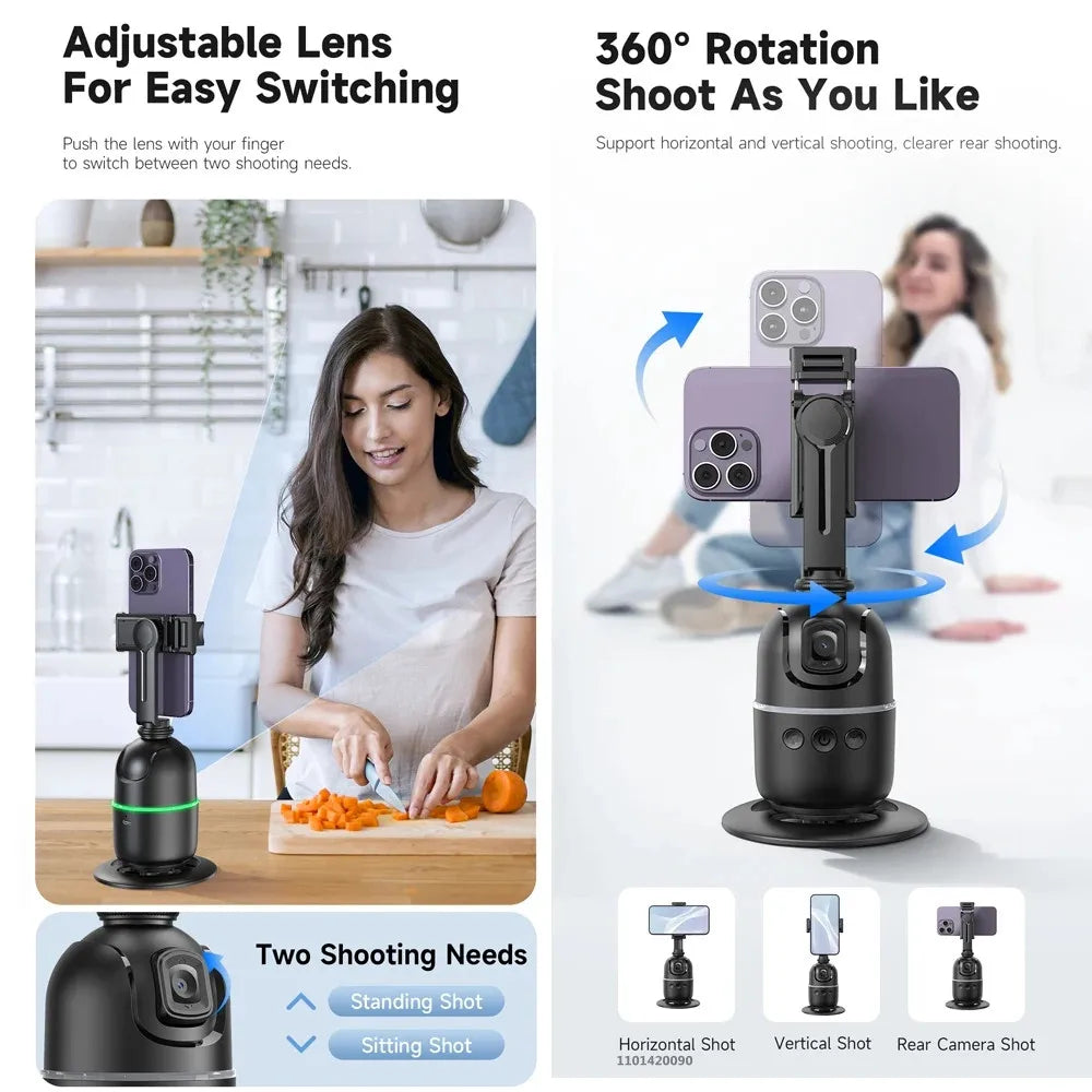 P03 AI Smart Gimbal 360° Auto Face Tracking Gimbal