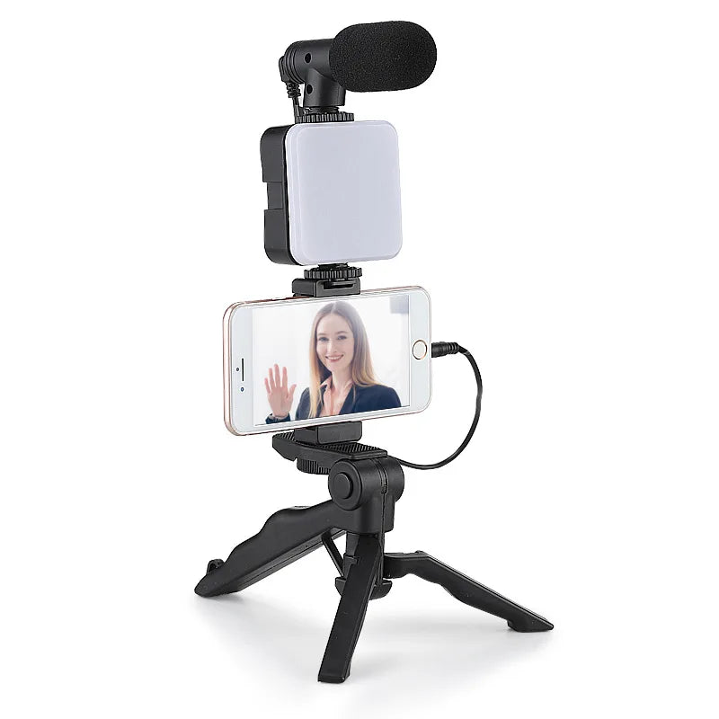 Vlogging kit for mobile phone tripod 36 led