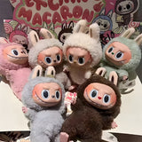LABUBU Macaron Vinyl Face Series Blind Box Handmade Plush Toy Keychain Pendant
