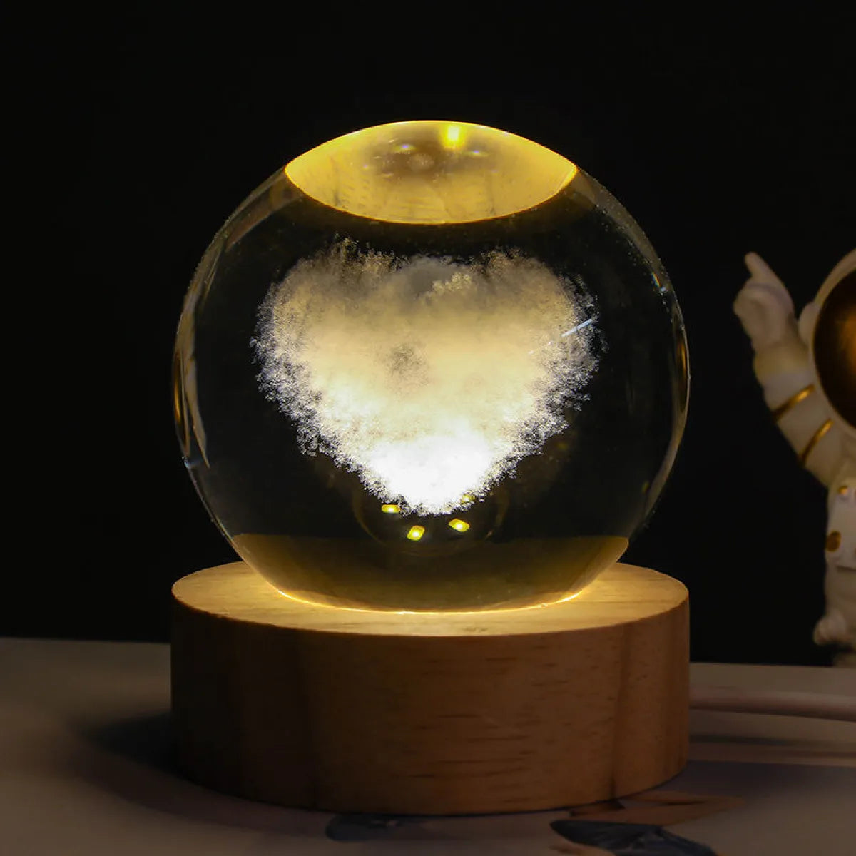 Crystal Ball Night Lamp Projection Elvallo