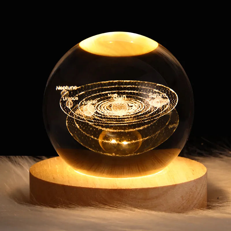 Crystal Ball Night Lamp Projection Elvallo