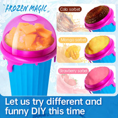 500ml Slushy Ice Maker Cup Silicone Squeeze ice Cup To Make Slushy Smoothies - Elvallo