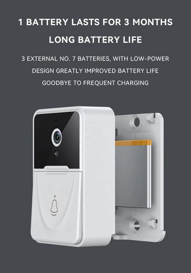 Wireless Security WiFi Smart Doorbell Intercom Video Camera Bell Chime Door Ring Elvallo