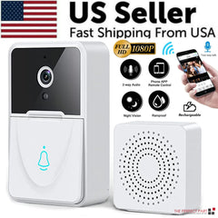 Wireless Security WiFi Smart Doorbell Intercom Video Camera Bell Chime Door Ring Elvallo