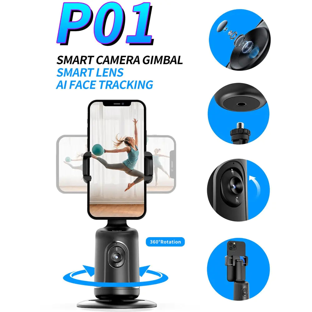 Auto Face Tracking Gimbal Stabilizer For Vloggers and Influencer To Record Smooth Videos - Elvallo